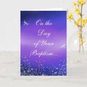 Taufkarte Karte (Gelbe Blume)