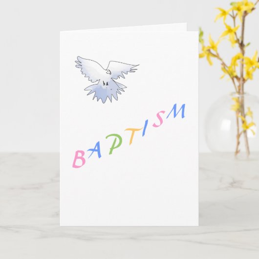 Taufkarte Karte (Gelbe Blume)