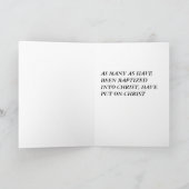 Taufkarte Karte (Innenseite)