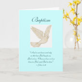 Taufkarte Karte (Gelbe Blume)