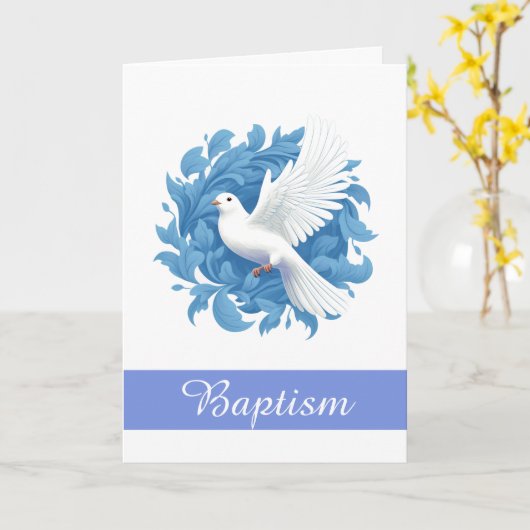 Taufkarte Karte (Gelbe Blume)