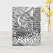 Taufkarte - Schrift Karte (Gelbe Blume)