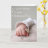 Taufkarte von Godparent zu Patenttochter Karte (Gelbe Blume)