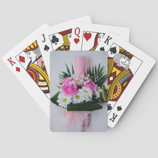 Taufkerze Spielkarten (Rückseite)