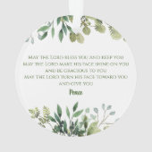 Taufkirche mit Bibelverse Ornament (Rückseite)