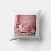 Taufkissen für Mädchen Kissen (Rückseite)