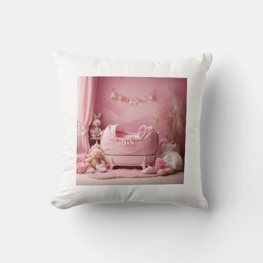 Taufkissen für Mädchen Kissen (Vorderseite)