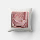 Taufkissen für Mädchen Kissen (Rückseite)