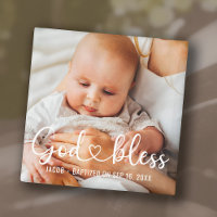 Taufkleid Modernes Herz Baby Foto