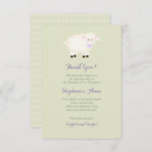 Tauflamm Einladung (Vorne/Hinten)