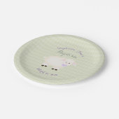 Tauflamm Pappteller (Schrägansicht)