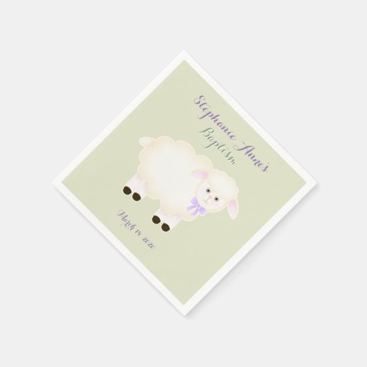 Tauflamm Serviette (Ecke)