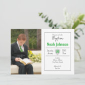 Tauflanung Einladung (Stehend Vorderseite)