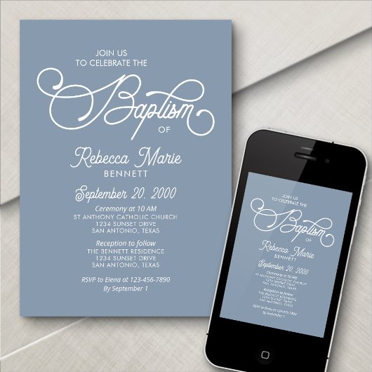 Tauflanung Einladung