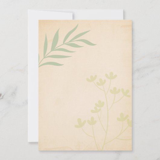 Tauflanung Einladung (Rückseite)