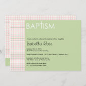 Tauflanung Einladung (Vorne/Hinten)