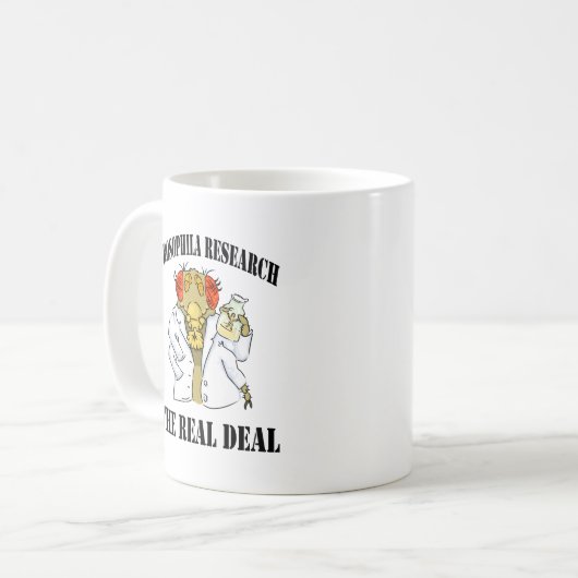 Taufliege-Forschung Kaffeetasse (Vorderseite Links)