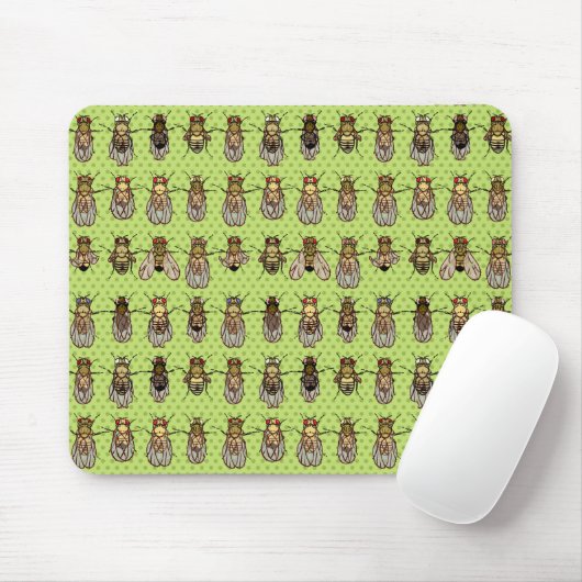 Taufliege-Frucht-Fliegen-Genetik - Mutanten - Mousepad (Mit Mouse)