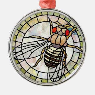 Taufliege Silbernes Ornament