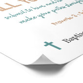 Taufmännchen Niedliche Musical-Tiere mit Bibelvers Poster (Ecke)