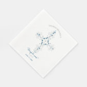 Taufpapier Napkins - Custom Party Napkin Design Serviette (Ecke)