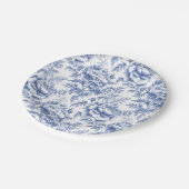 Taufpapier-Platte für Blauzungenkröte-Blume Pappteller (Schrägansicht)