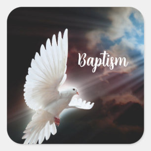 Taufpfropf Quadratischer Aufkleber