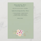 Taufprogramm - Blumenkreuz - Junge oder Mädchen Programm (Rückseite)