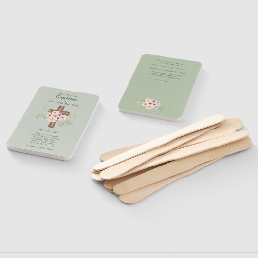 Taufprogramm Fan - Blumenkreuz Fächer (Non-assembled)