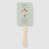 Taufprogramm Fan - Blumenkreuz Fächer (Vorderseite)