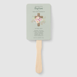 Taufprogramm Fan - Blumenkreuz Fächer