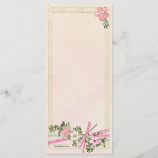 Taufprogramm für Blumen 1/5 Programm (Rückseite)