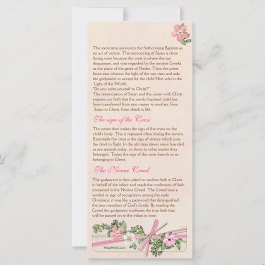 Taufprogramm für Blumen 2/5 (Rückseite)