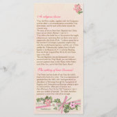 Taufprogramm für Blumen 4/5 Programm (Rückseite)