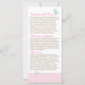 Taufprogramm für Tscherisch-Blossom 2/5 (Vorderseite)