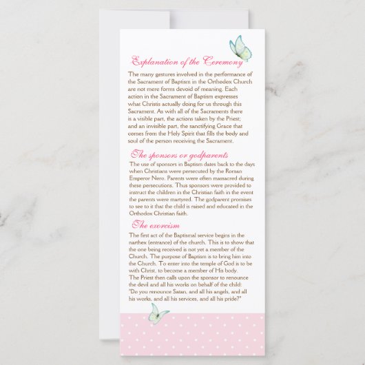 Taufprogramm für Tscherisch-Blossom 2/5 (Vorderseite)