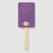 Taufprogramm-Lüfter - Lila Blutkreuz Fächer (Rückseite)