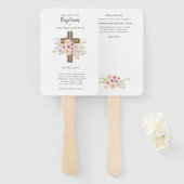 Taufprogramm-Lüfter - mit Vorlagenfeldern Fächer (Vorne und Hinten)