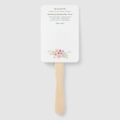 Taufprogramm-Lüfter - mit Vorlagenfeldern Fächer (Rückseite)