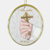 Taufquerverzierung Keramik Ornament (Links)