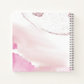 Taufrechner mit rosa Clouds Notizblock (Rückseite)