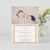 Taufsbotschaften - Einladung feiern - Rosa (Stehend Vorderseite)