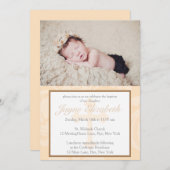 Taufsbotschaften - Einladung feiern - Rosa (Vorne/Hinten)