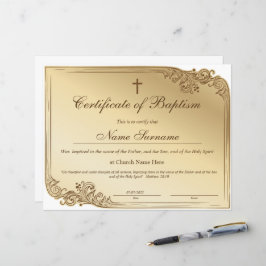 Taufschein, Baby Dedication