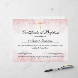 Taufschein, Baby Dedication