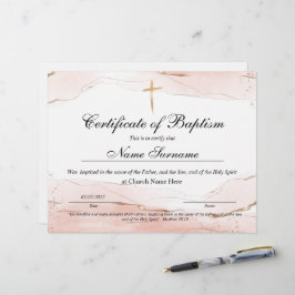 Taufschein, Baby Dedication