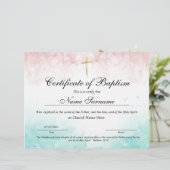 Taufschein, Baby Dedication (Stehend Vorderseite)