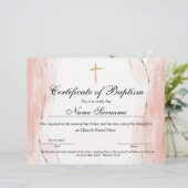 Taufschein, Baby Dedication (Stehend Vorderseite)