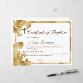 Taufschein, Baby Dedication