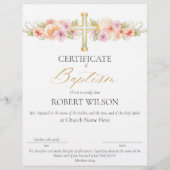 Taufschein, Weihnachtszeugnis (Vorderseite)